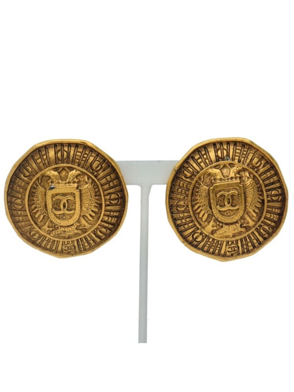 Chanel CC Logo Earrings